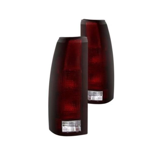 Spyder Spyder 9028786 Chrome Red & Smoke Factory Style Tail Lights for 1988-2001 Chevy C1500 & C3500 S2Z-9028786